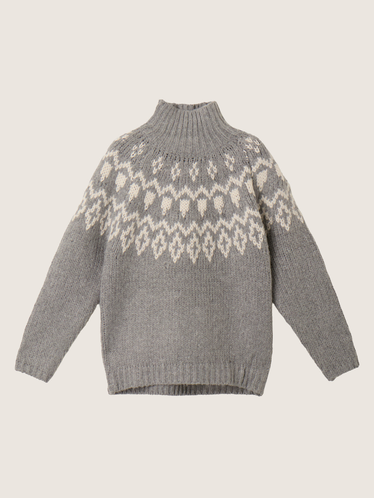 LYLA + LUXE - Aggie Fair Isle Mockneck Sweater -