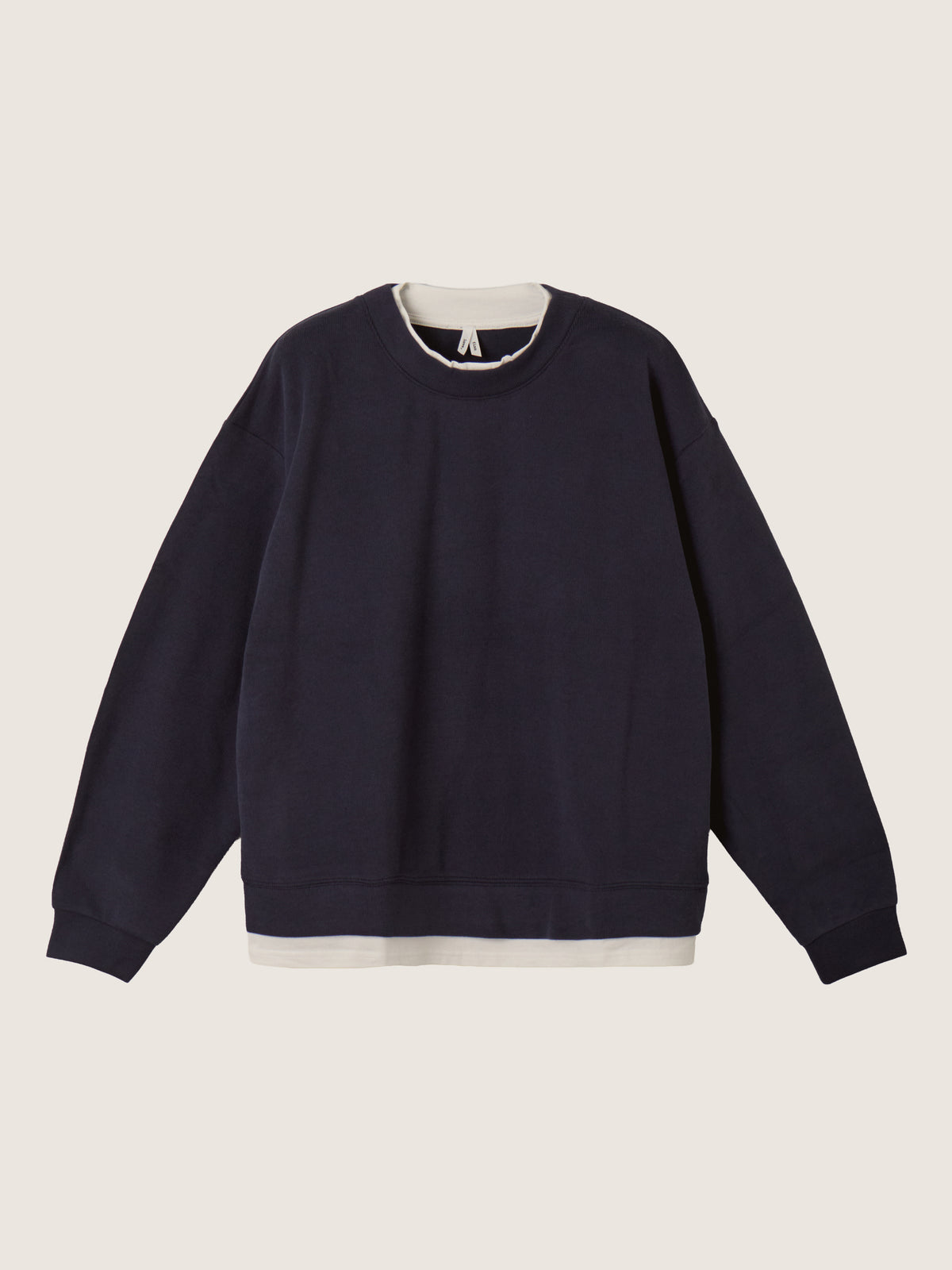 LOVEFINN - Always On Twofer Pullover - Navy
