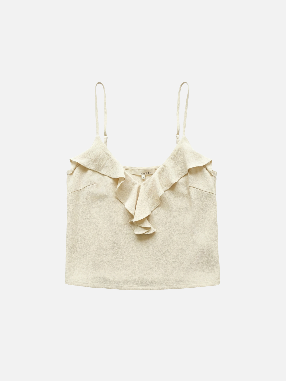 MONK & LOU - Sabrina Ruffle Tank Top -