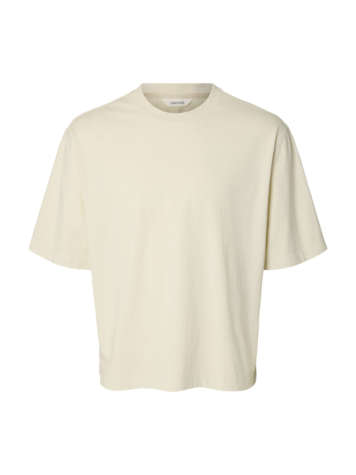 SELECTED - Cory Boxy Shortsleeve T-Shirt - Silver Birch