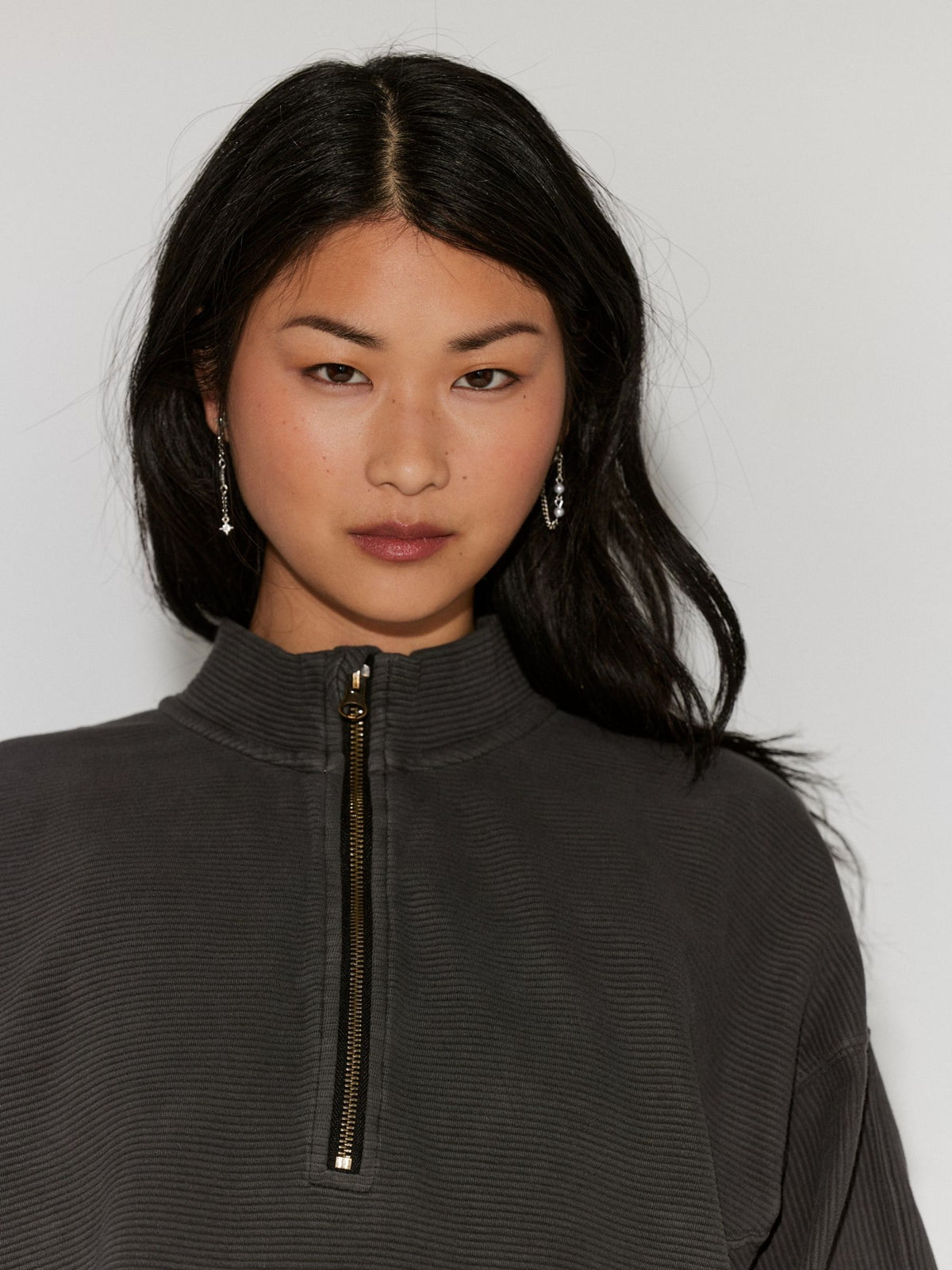 FREE PEOPLE - Celeste Quarter-Zip Top -