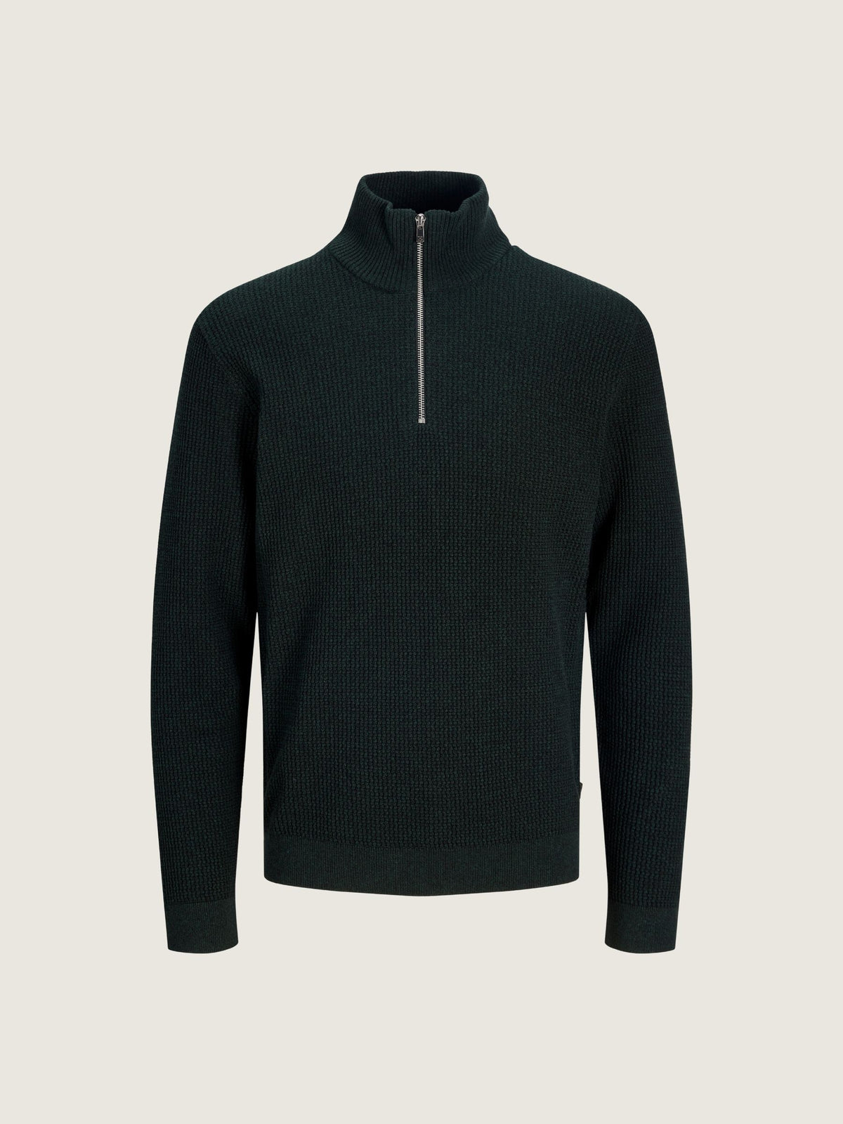 JACK & JONES - Stanley Half Zip Pullover Sweater - Scarab Twist