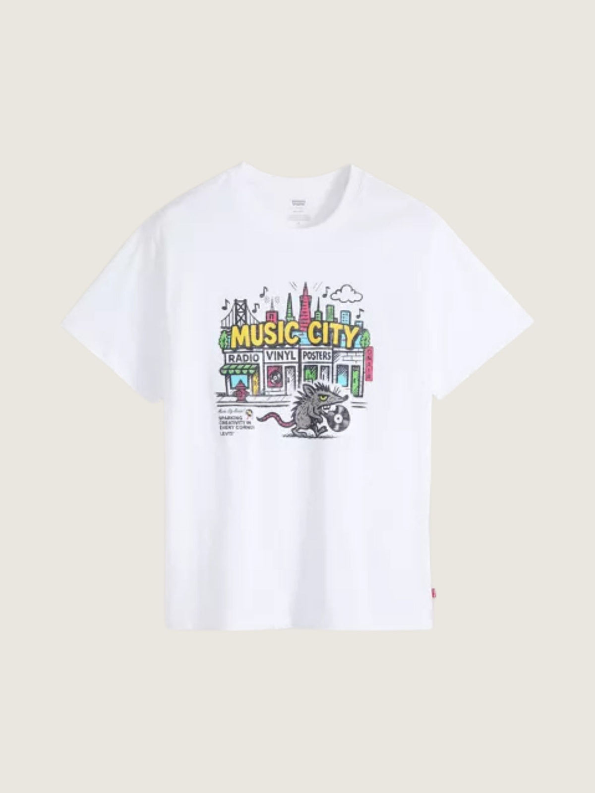 LEVI'S - Music City Vinyls Graphic T-Shirt -