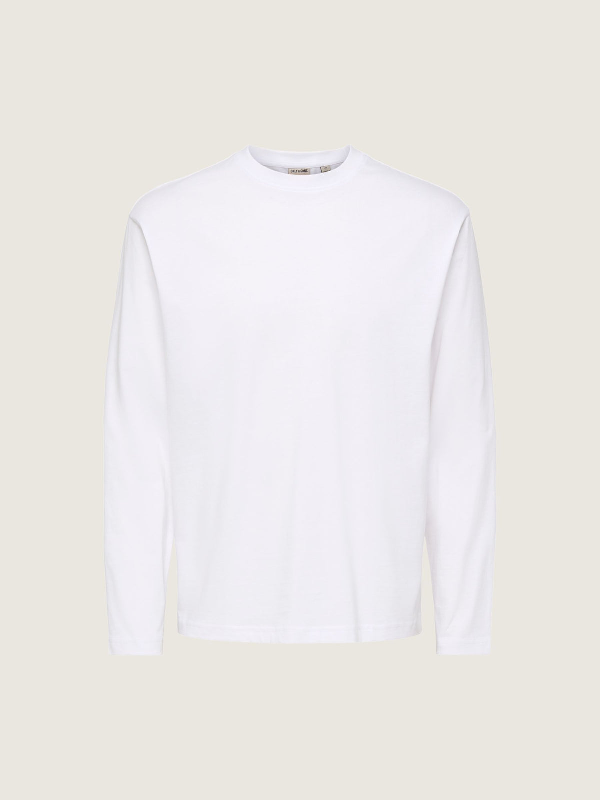 ONLY & SONS - Fred Relaxed Longsleeve T-Shirt - Bright White