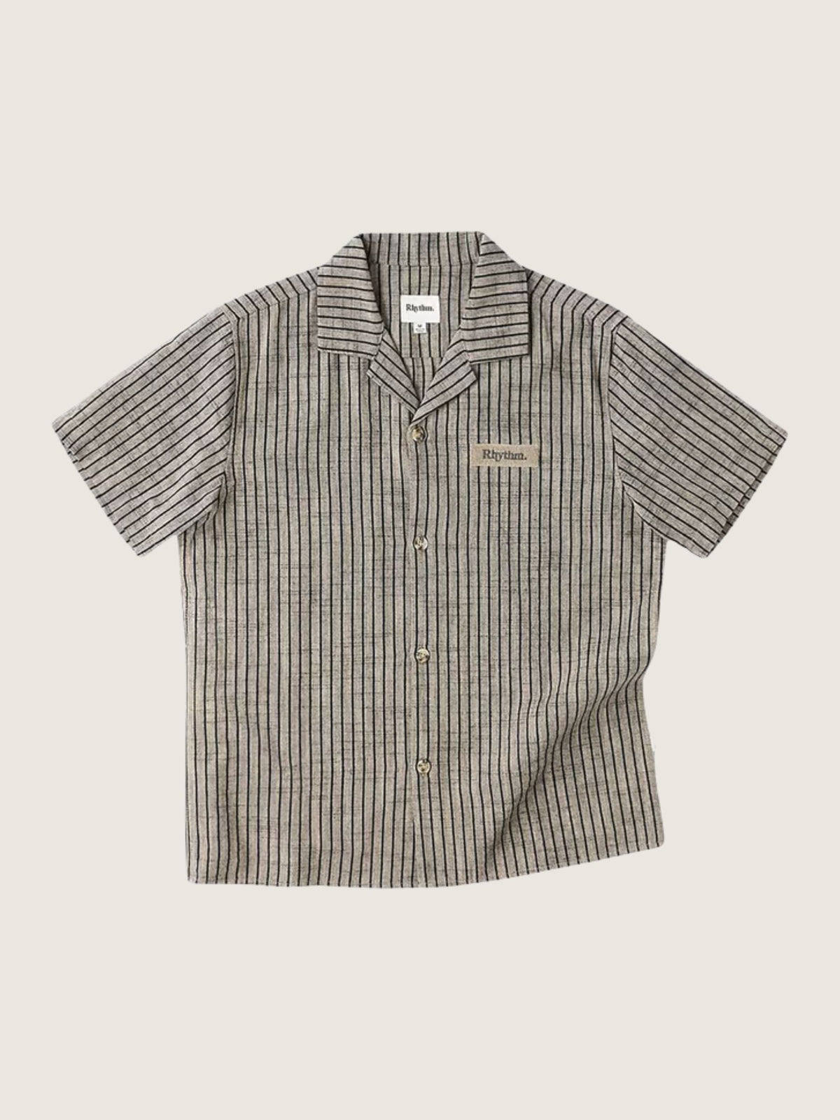 RHYTHM - Textured Stripe Shortsleeve Shirt -