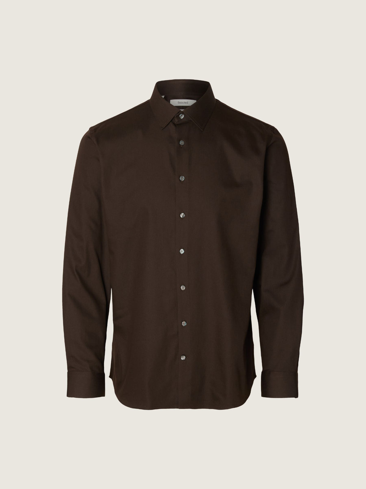 SELECTED - Filip Slim Performance Longsleeve Shirt - Delicioso