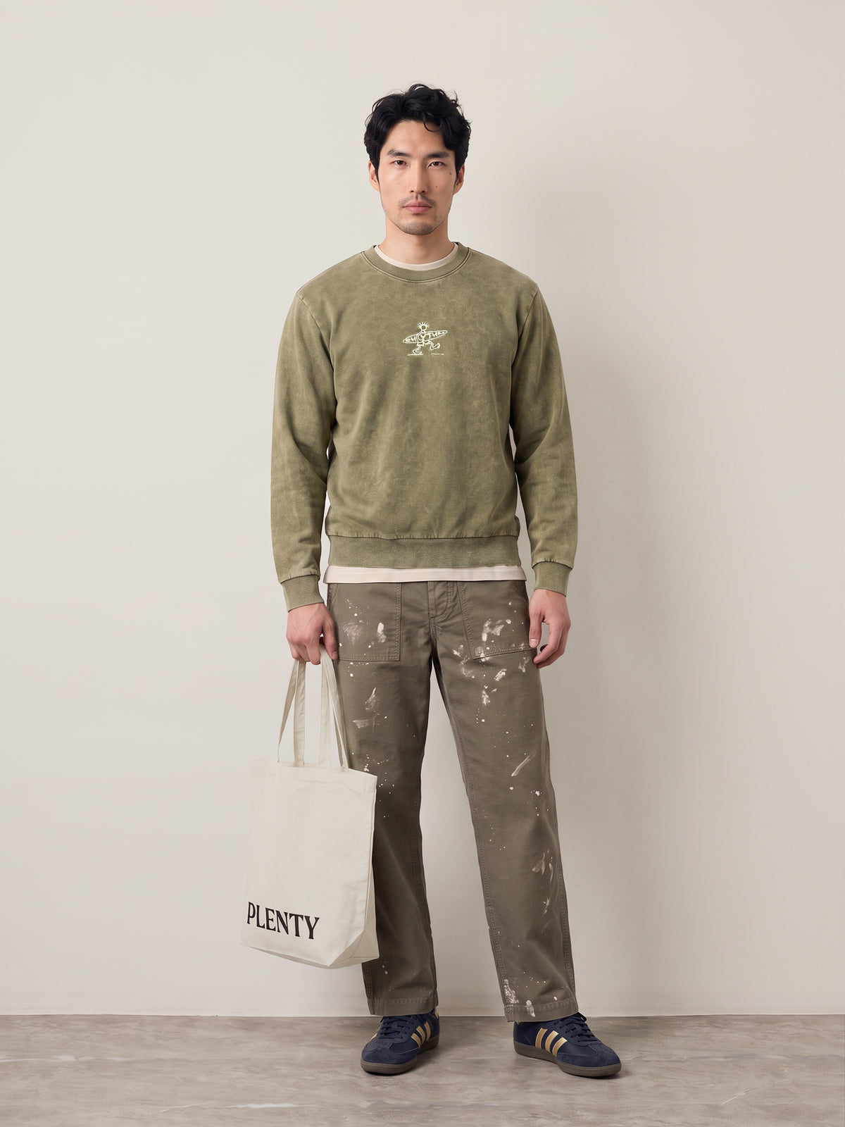 RHYTHM - Drifter Salt Wash Crewneck Sweatshirt - 