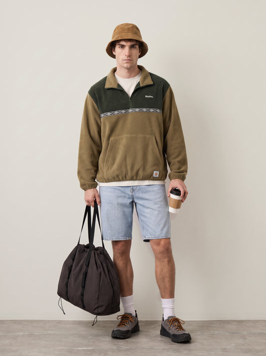 RHYTHM - Alder Half Zip Fleece Pullover - 