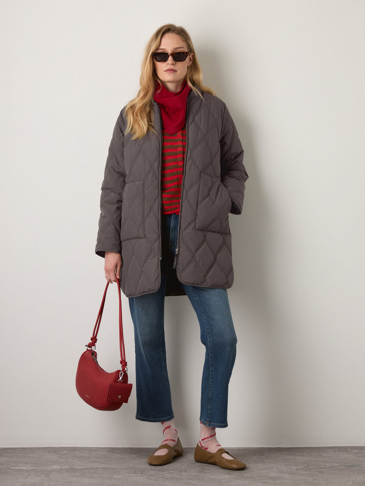 MONK & LOU - Jimmi Long Bomber Jacket - 