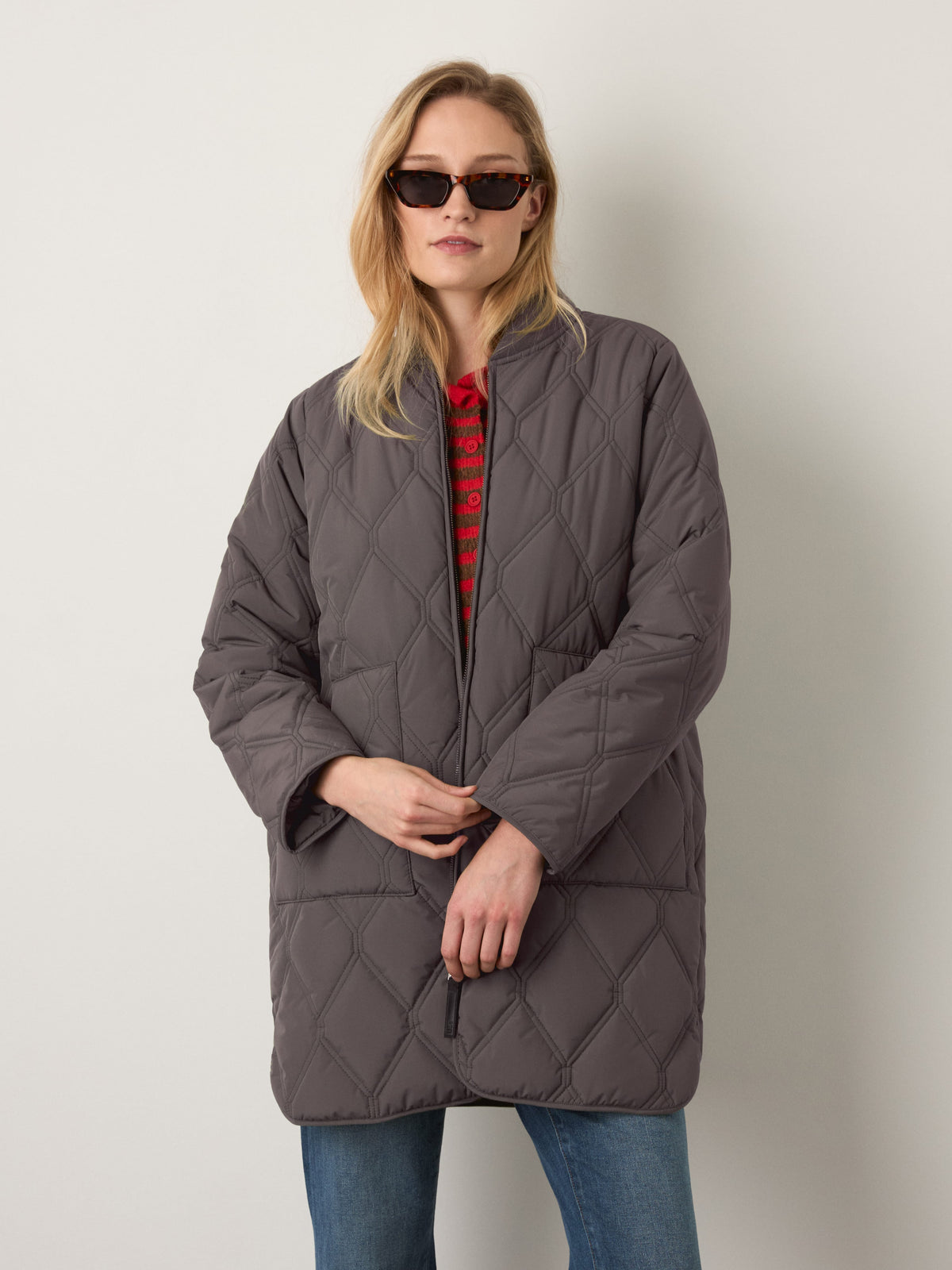 MONK & LOU - Jimmi Long Bomber Jacket - 