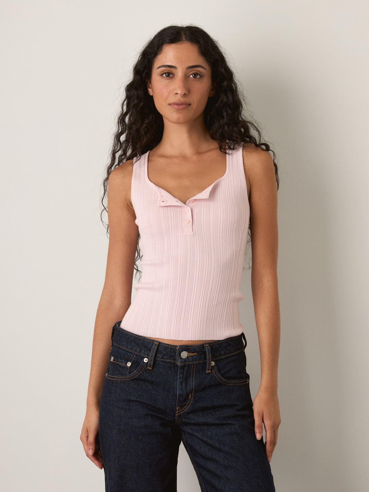 ONLY - Bree Square Neck Knit Tank Top - 
