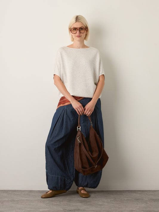 LOVEFINN - Scuba Dolman Tunic - Ash Grey