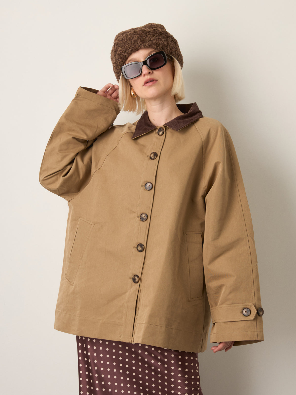 LOVEFINN - Buttoned Barn Coat - 
