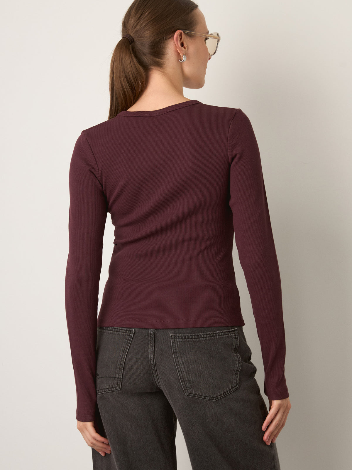 JJXX - Freya Rib Longsleeve T-Shirt - 