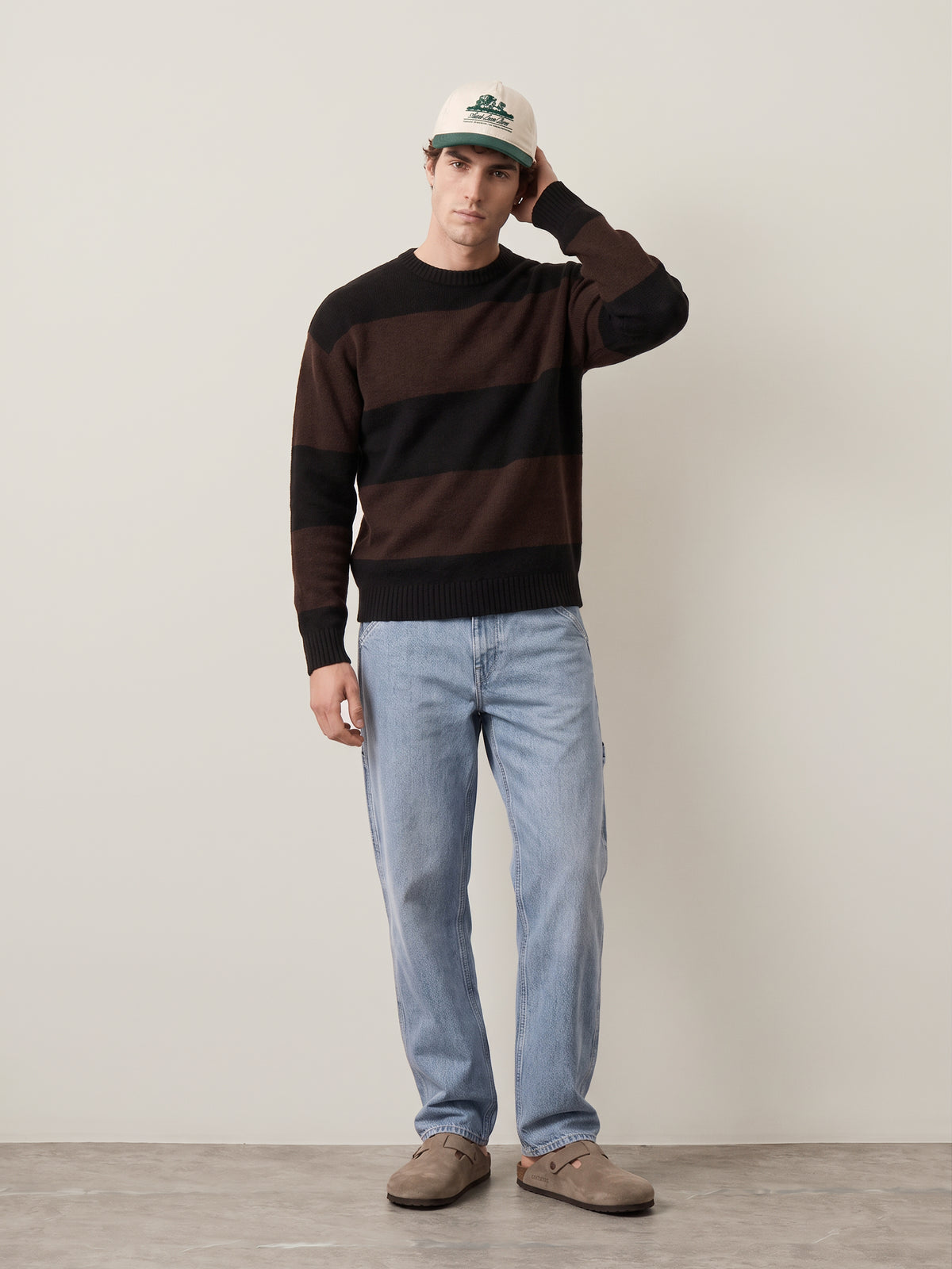 JACK & JONES - Ollie Striped Crewneck Sweater - 