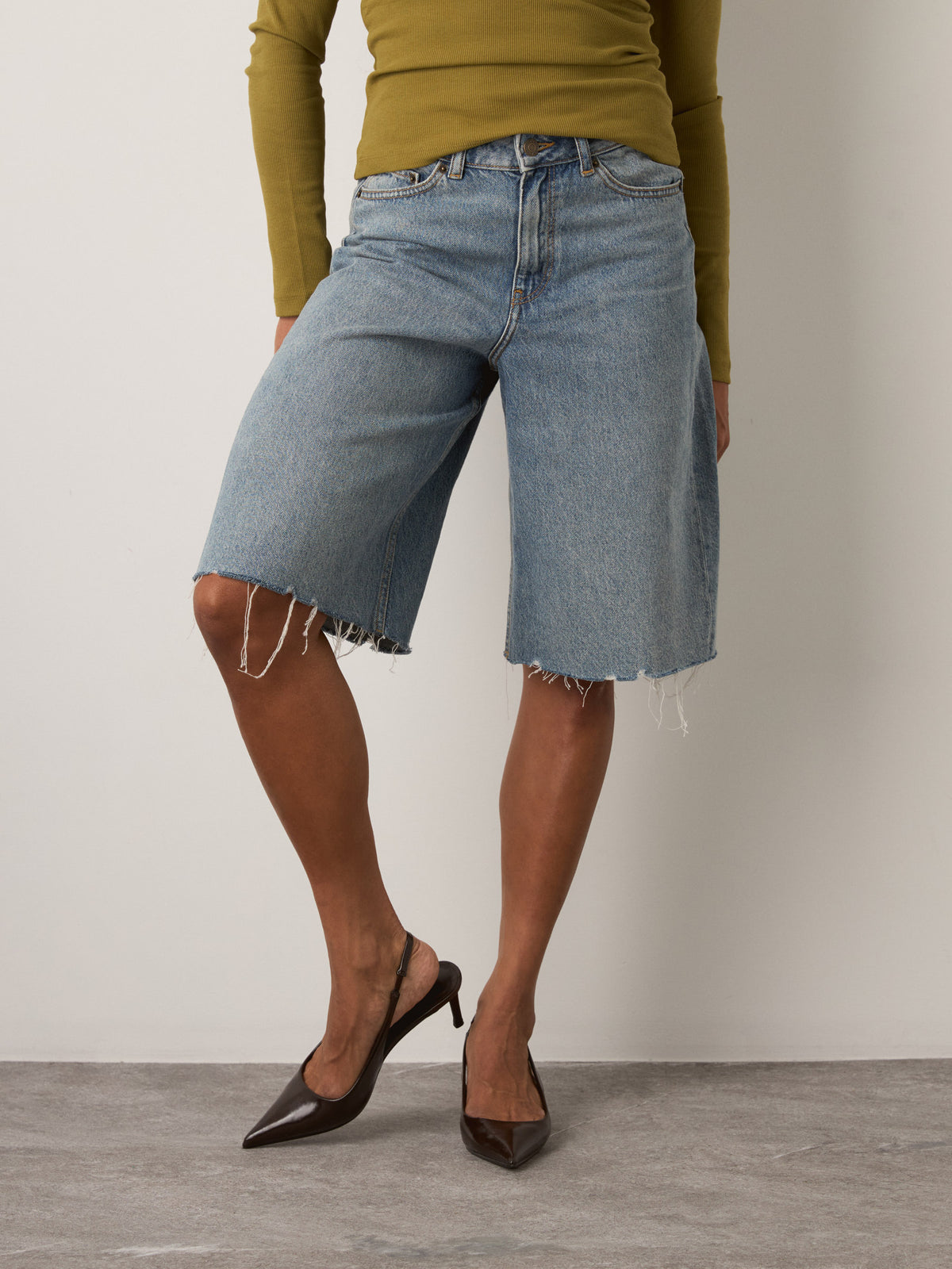 JJXX - Tokyo Long Denim Shorts - 
