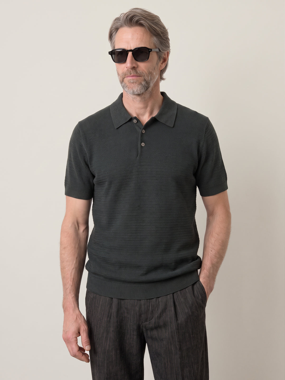 JACK & JONES - Premium Riley Knit Shortsleeve Polo - 