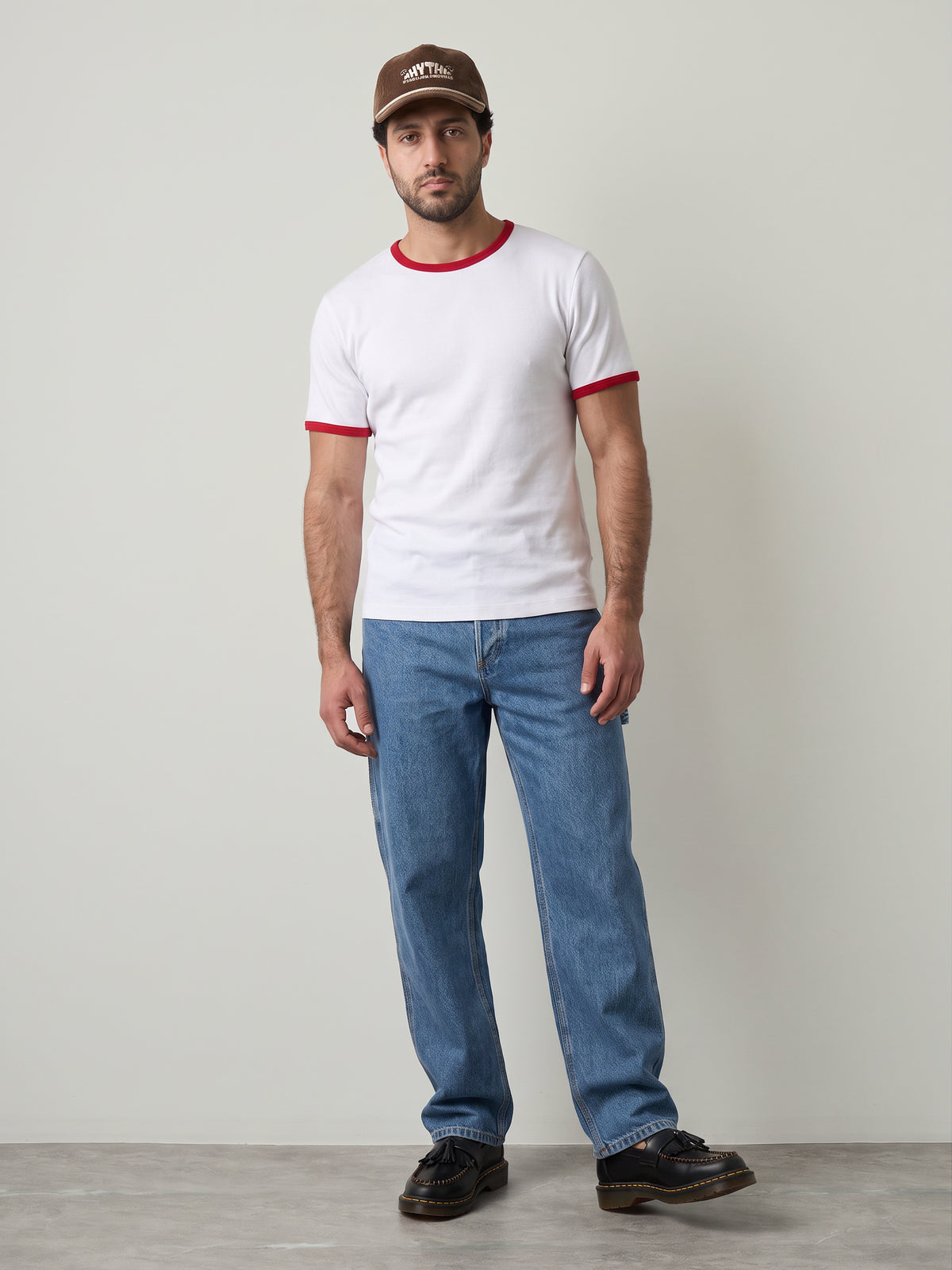 JACK & JONES - San Remo Shortsleeve T-Shirt - Bright White / Red