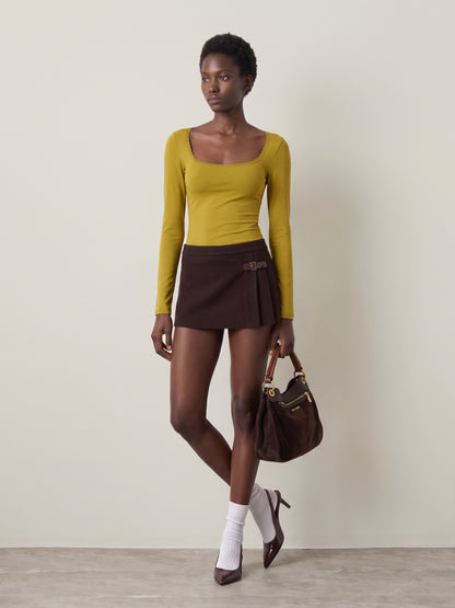 JJXX - Isabella Gigi Lace Top - Green Moss