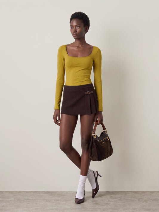 JJXX - Isabella Gigi Lace Top - Green Moss