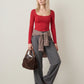 JJXX - Isabella Gigi Lace Top - Scarlet Sage