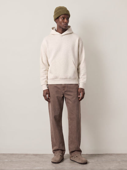 JACK & JONES - Barron Interlock Hoodie - White Melange