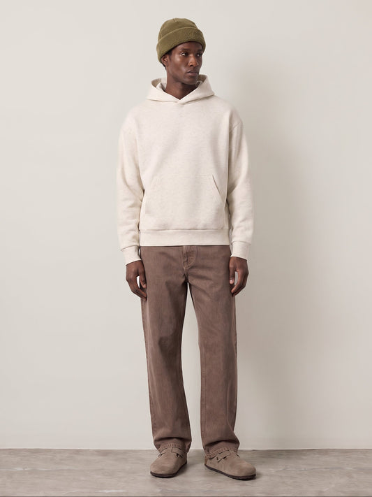 JACK & JONES - Barron Interlock Hoodie - White Melange