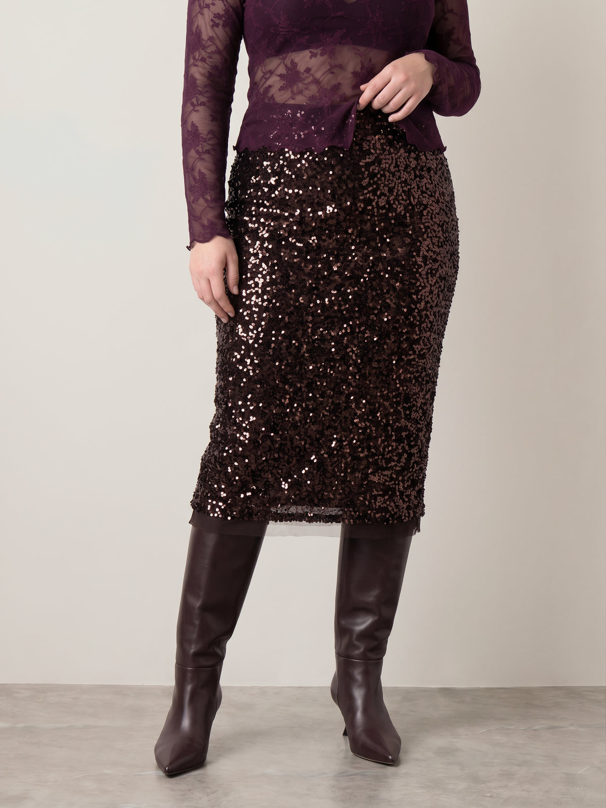 Zola Sequin Skirt
