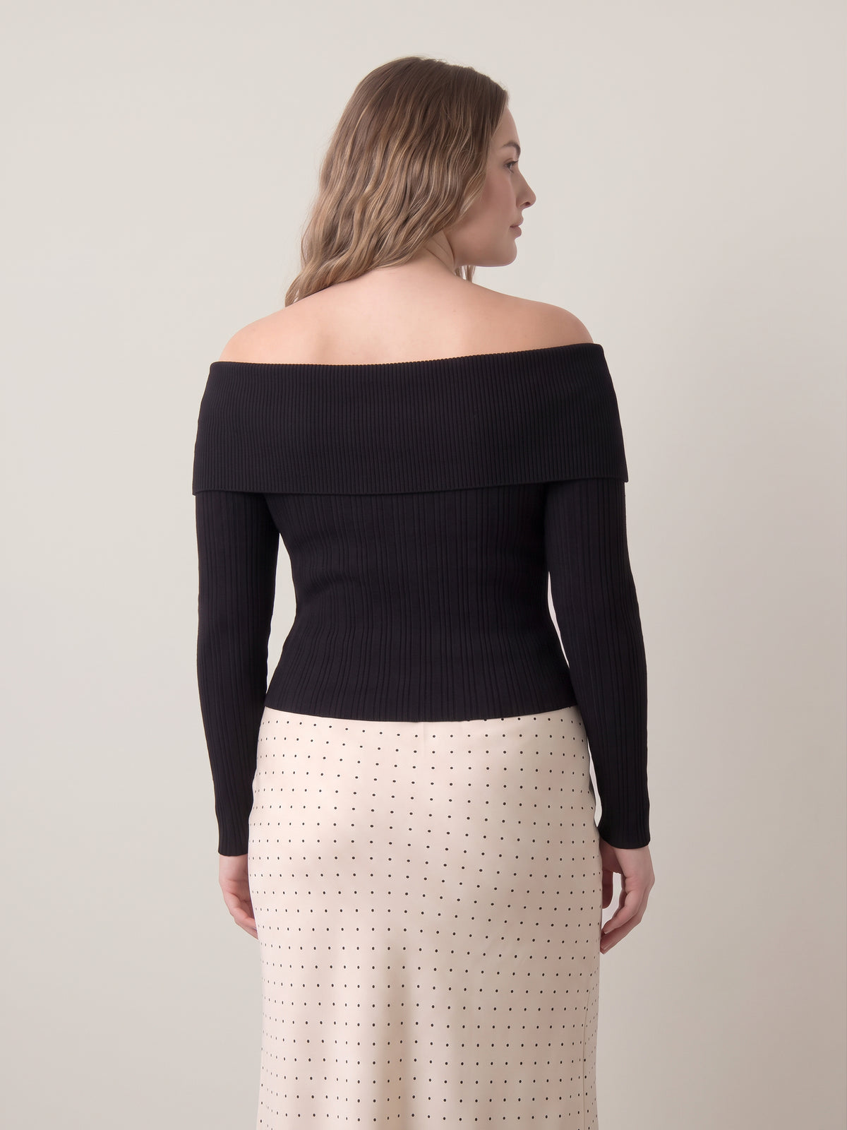 ONLY - Meddi Ribbed Off Shoulder Top - 