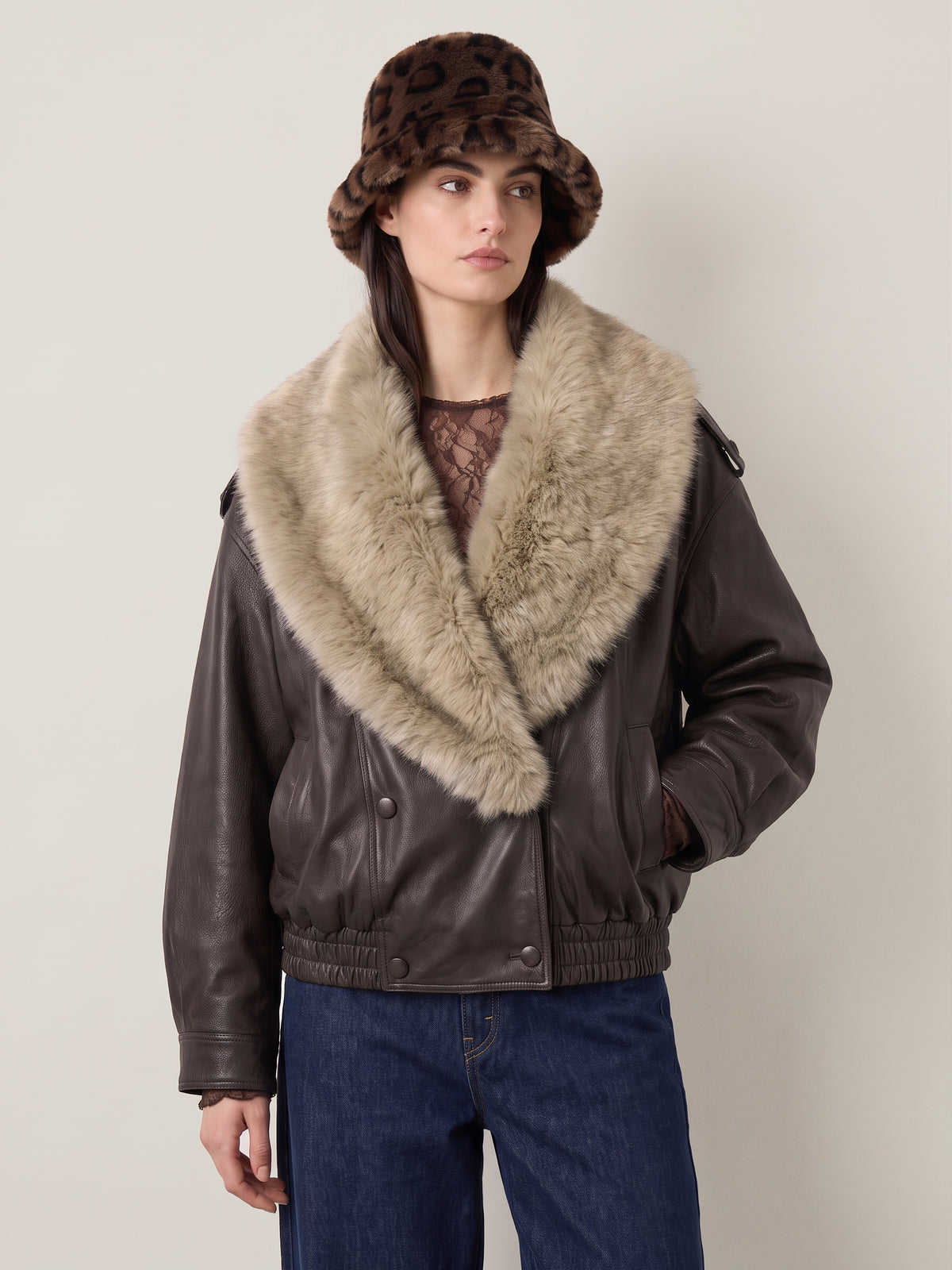 Kim Faux Leather Jacket