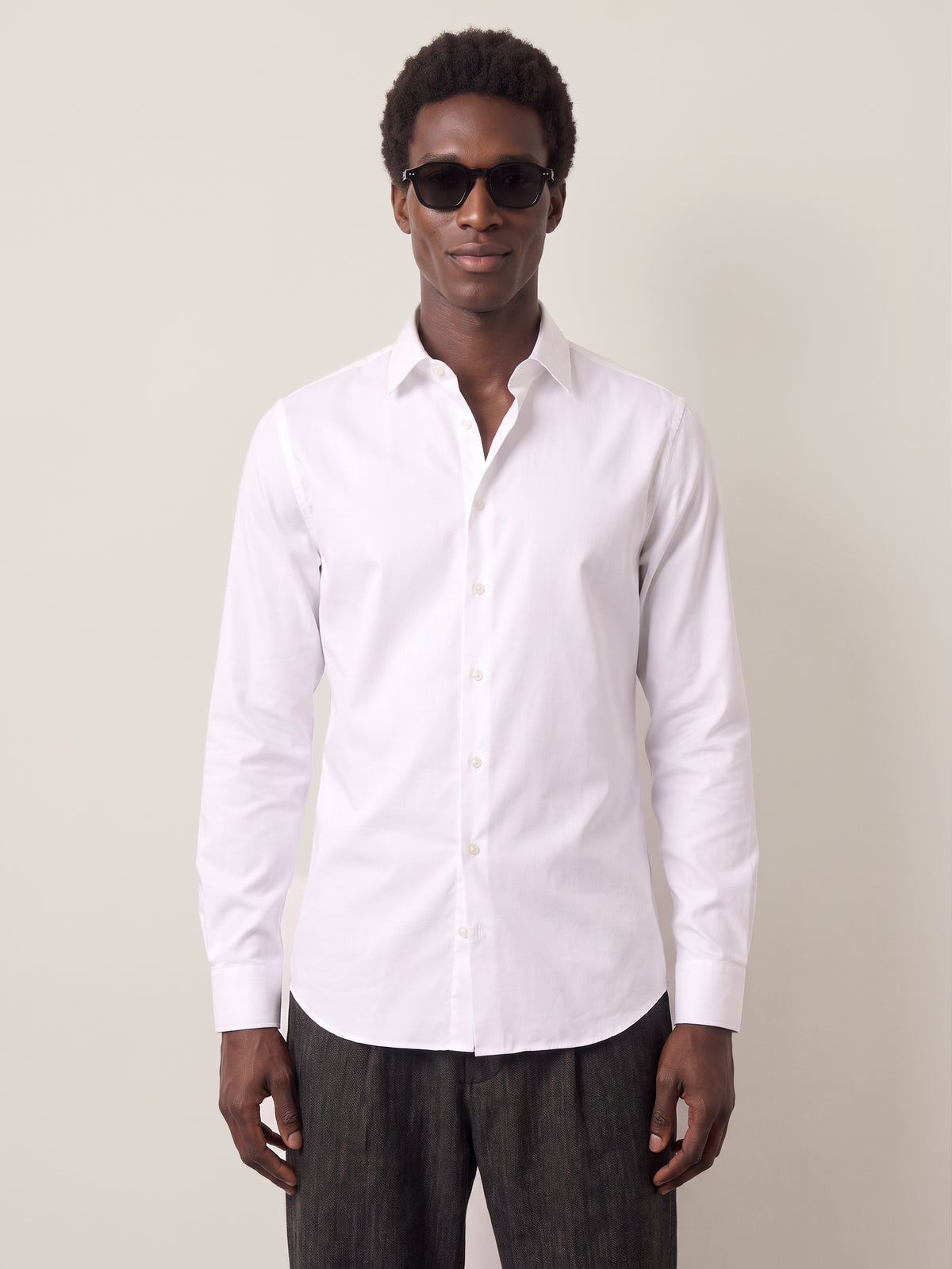 SELECTED - Filip Slim Performance Longsleeve Shirt - 