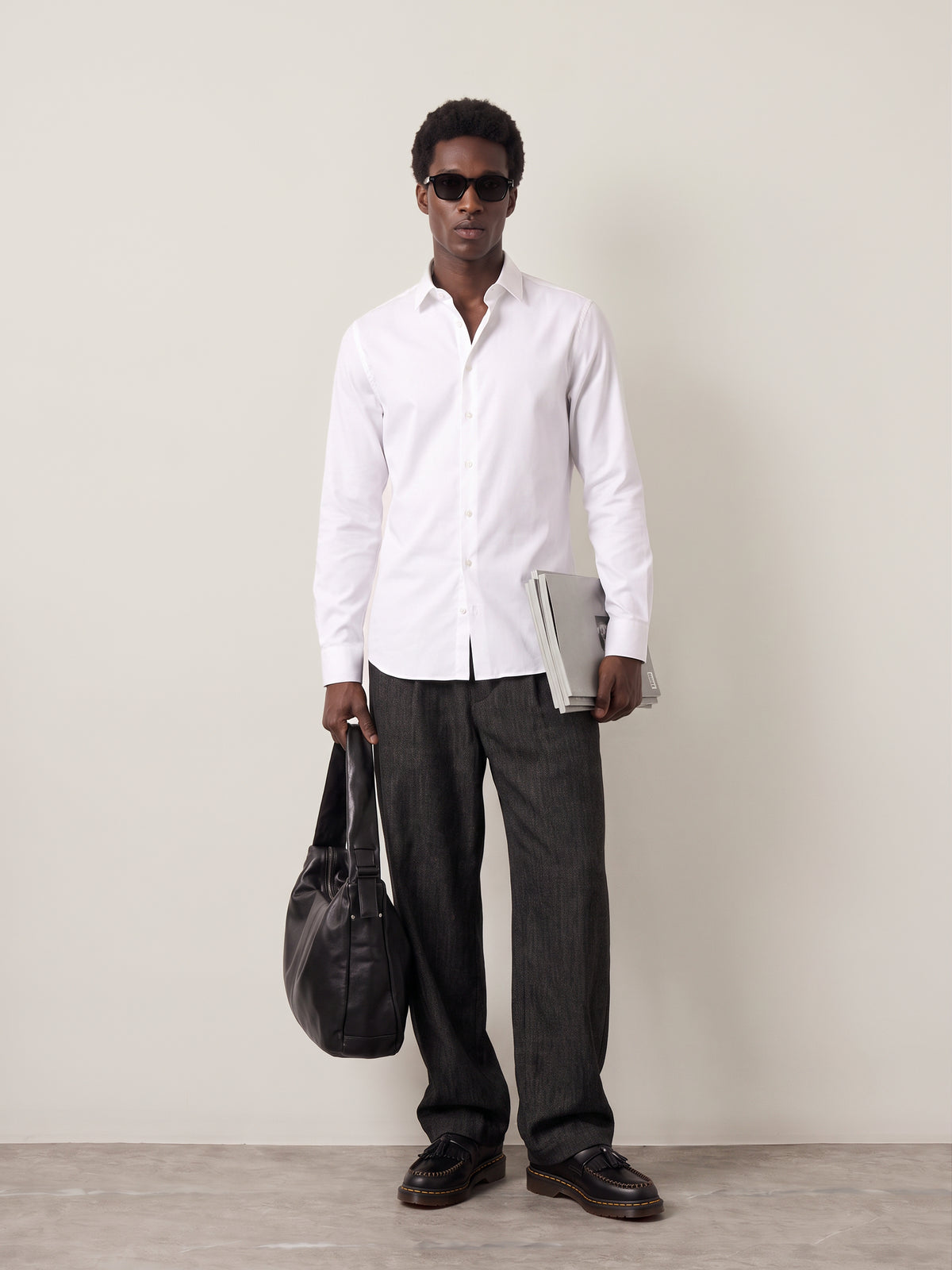 SELECTED - Filip Slim Performance Longsleeve Shirt - 