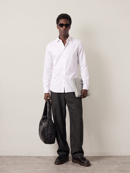 SELECTED - Filip Slim Performance Longsleeve Shirt - 