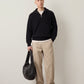SELECTED - Half-Zip Knit Pullover Sweater - 