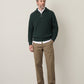 SELECTED - Half-Zip Knit Pullover Sweater - 