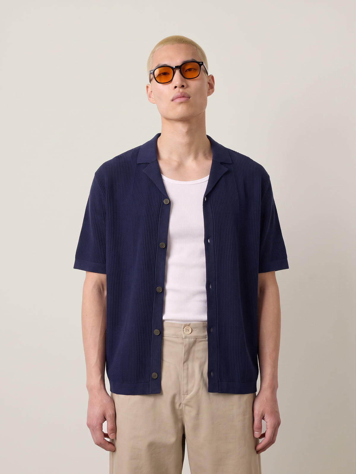 SELECTED - Hace Shortsleeve Cardigan - 