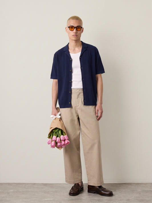 SELECTED - Hace Shortsleeve Cardigan - 