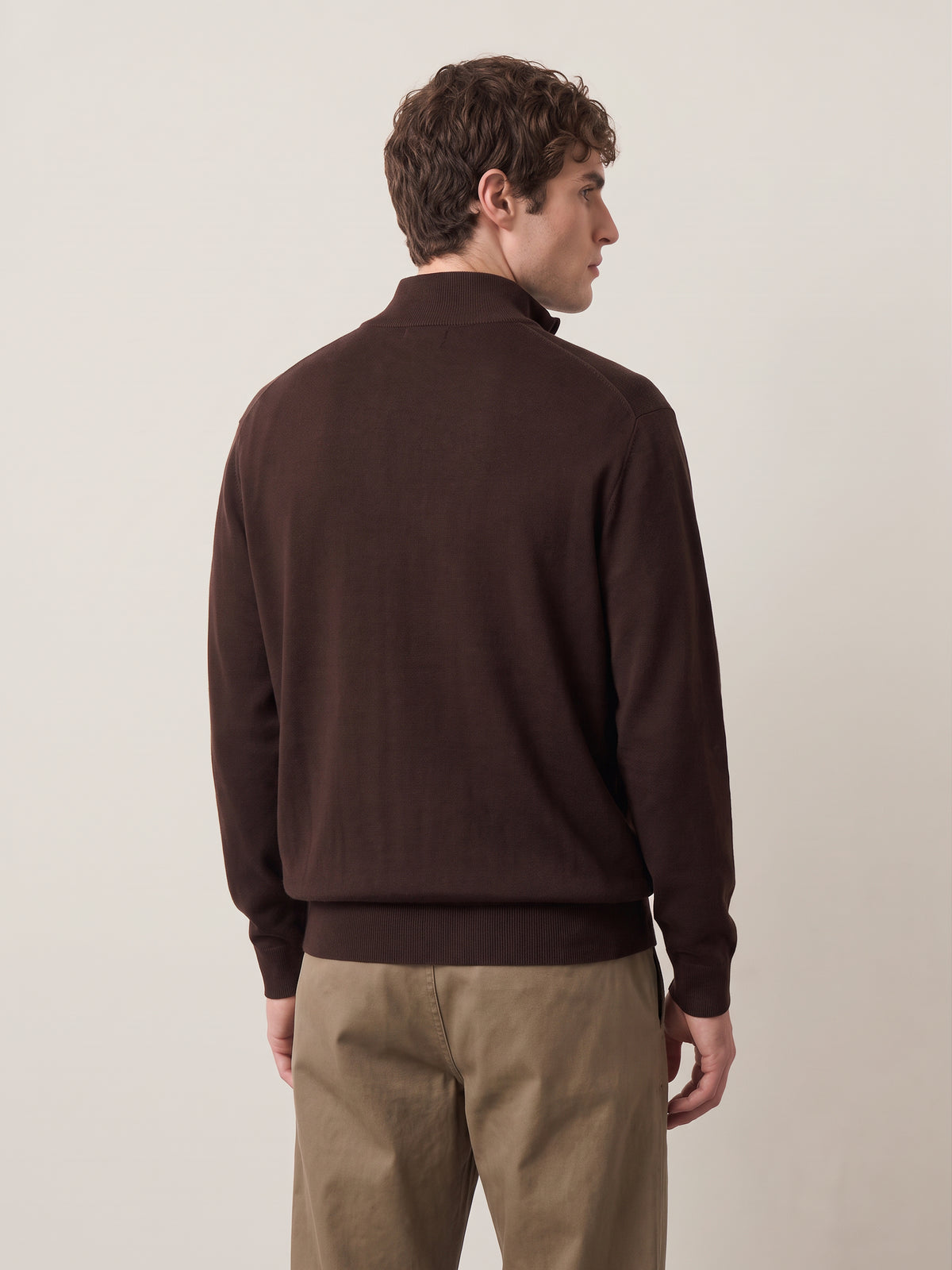 SELECTED - Teller Half-Zip Knit Pullover Sweater - 