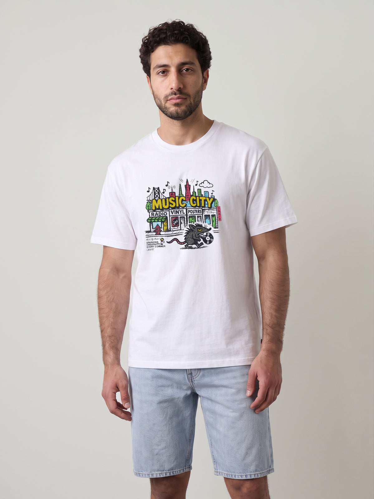 LEVI'S - Music City Vinyls Graphic T-Shirt - 