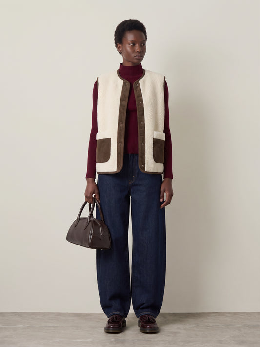 PIECES - Anastacia Teddy Vest - 