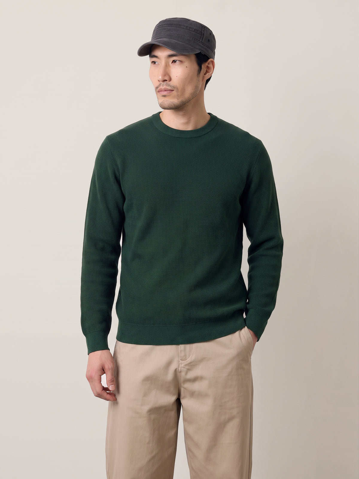 ONLY & SONS - Tony Longsleeve Waffle Knit Shirt - 
