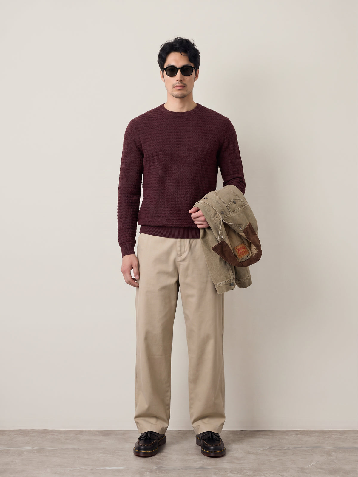 ONLY & SONS - Loui Structure Knit Sweater - Port Royale