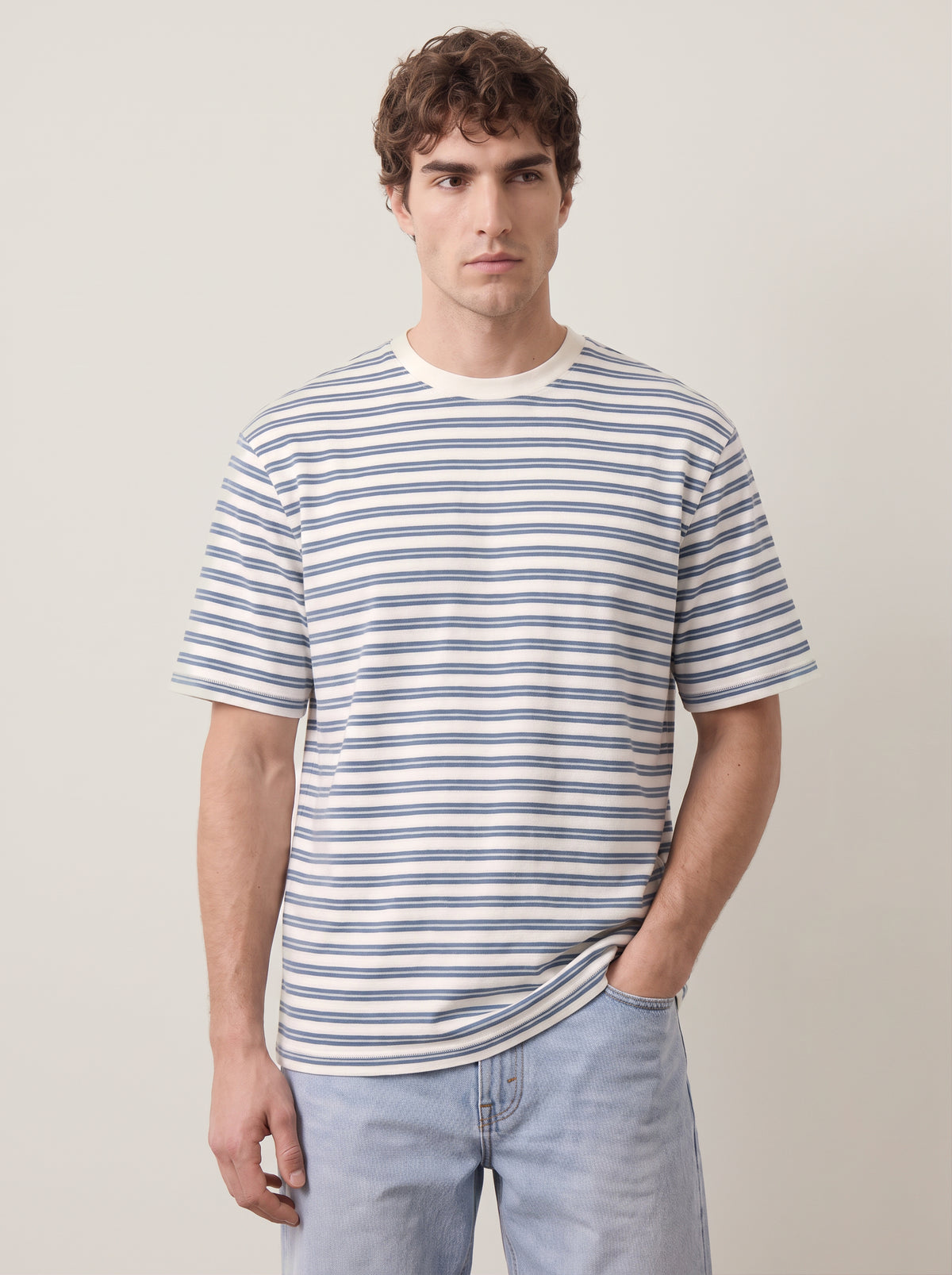 ONLY & SONS - Walker Relaxed Striped T-Shirt - 