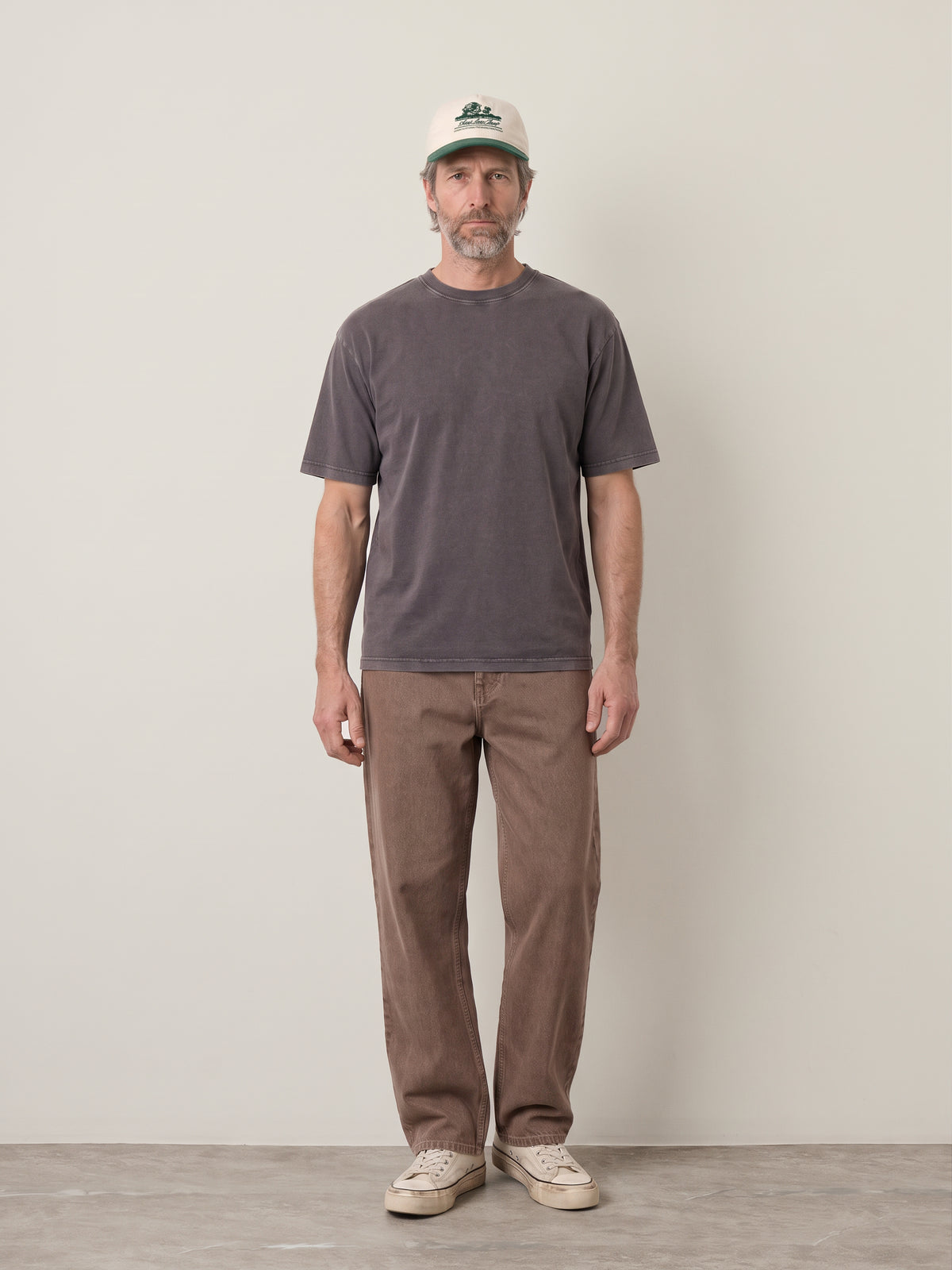 ONLY & SONS - Fred Relaxed Washed Shortsleeve T-Shirt - Grey Pinstripe