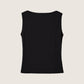 MONK & LOU - Carla Boatneck Shell - Black