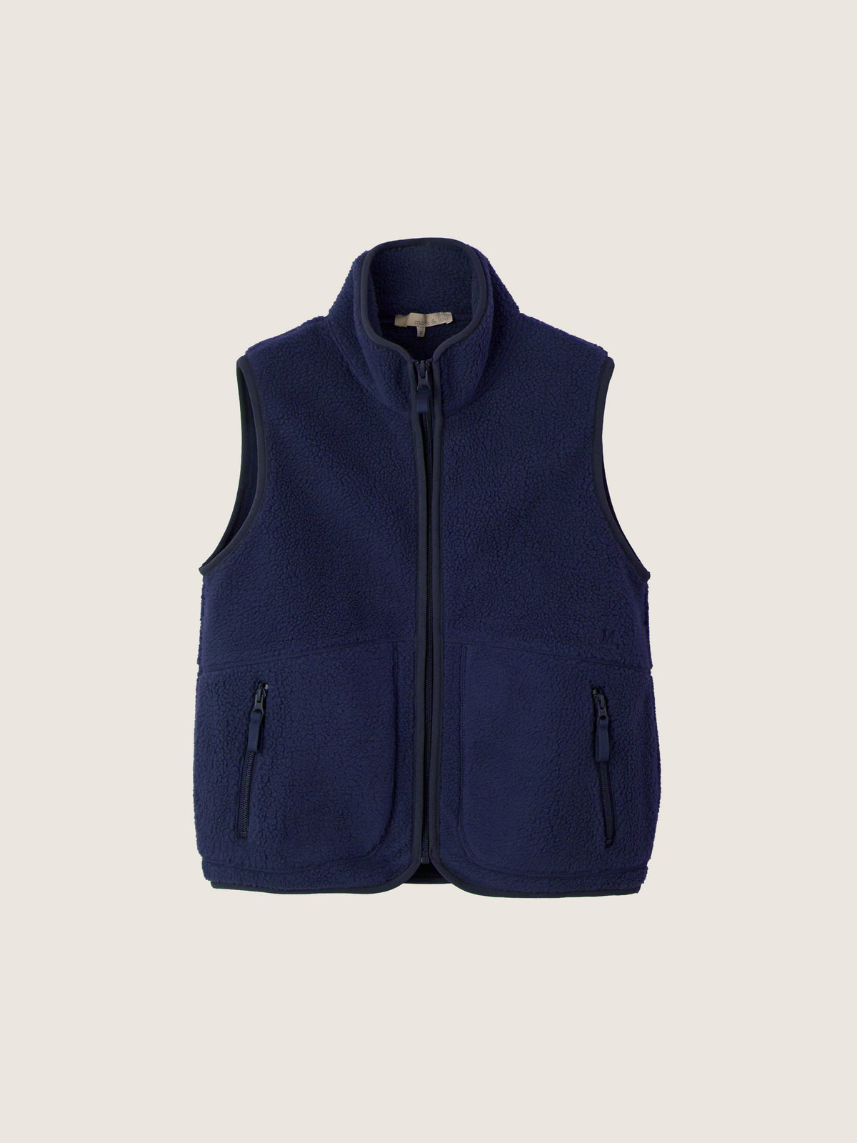 MONK & LOU - Maren High Pile Fleece Zip Vest - 