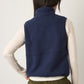 MONK & LOU - Maren High Pile Fleece Zip Vest - 