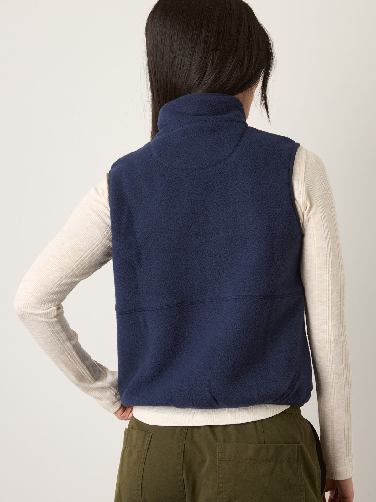 MONK & LOU - Maren High Pile Fleece Zip Vest - 
