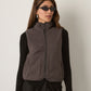 MONK & LOU - Maren High Pile Fleece Zip Vest - 