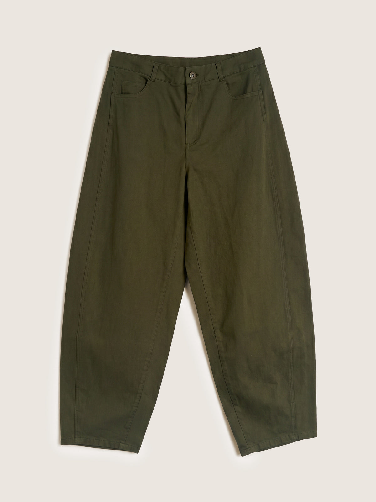 MONK & LOU - Julie Cropped Barrel Pants - 